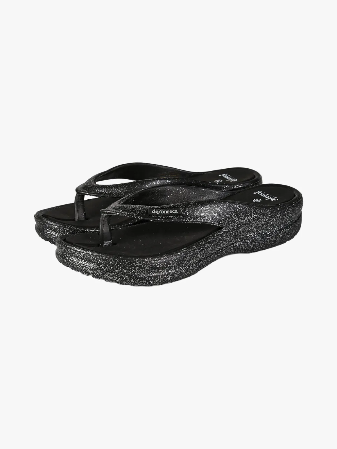 De Fonseca Infradito donna glitter con zeppa