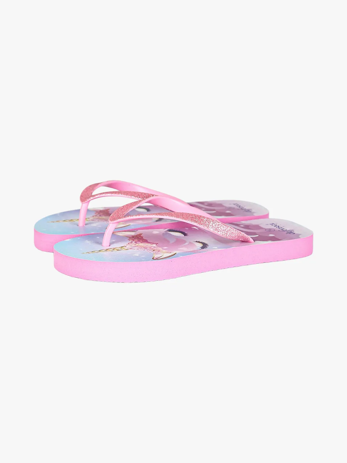 De Fonseca Infradito unicorno da bambina in gomma - rosa