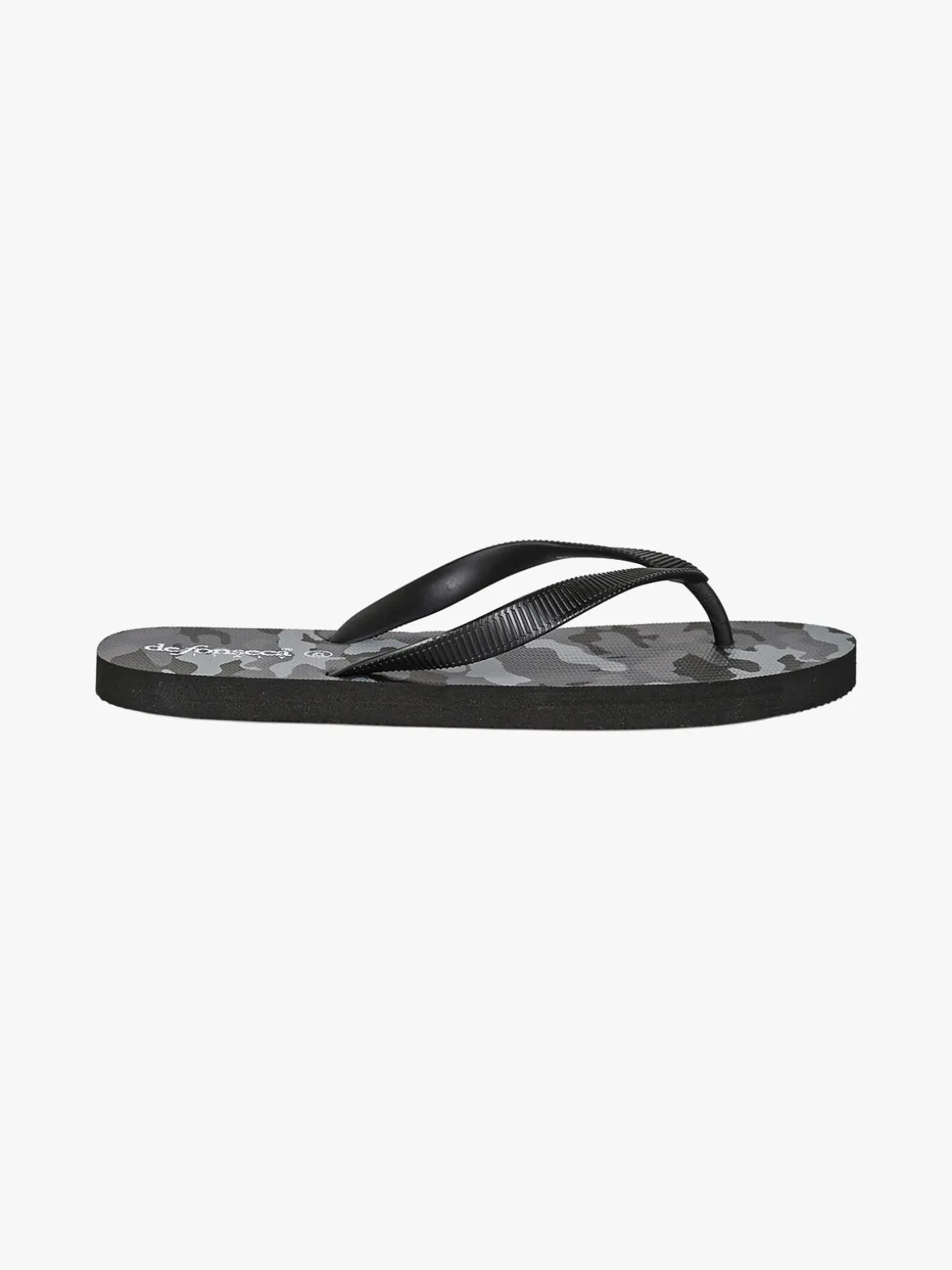 De Fonseca Infradito uomo da mare militari in gomma - nero