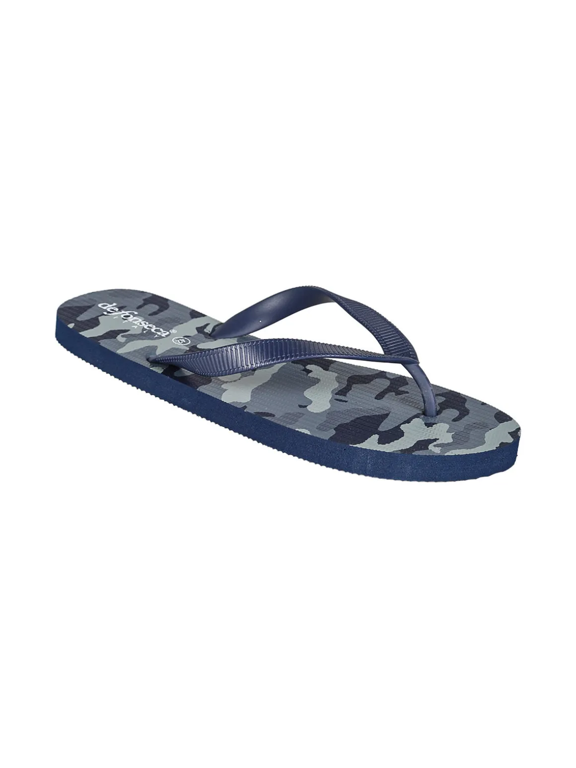 De Fonseca Infradito uomo da mare militari in gomma - blu