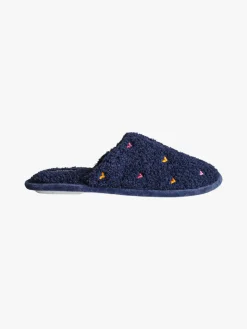 De Fonseca Pantofole donna cuori in tessuto - blu scuro
