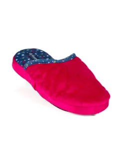 De Fonseca Pantofole donna effetto velluto con fiori