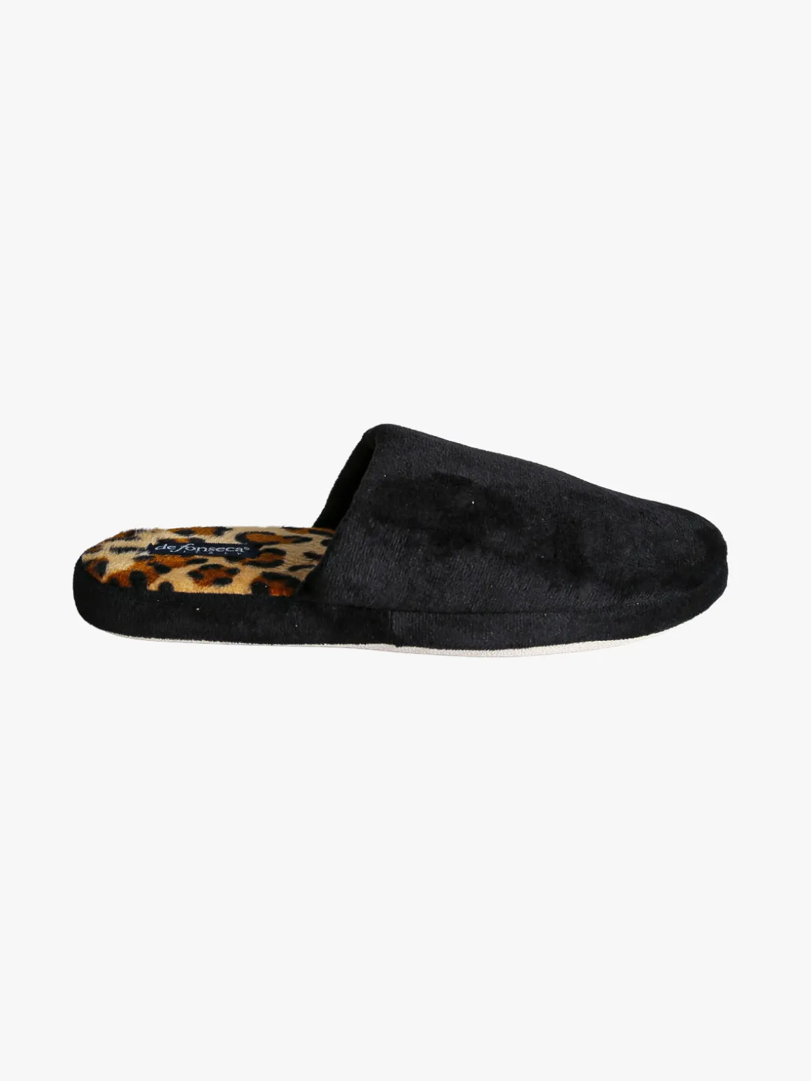 De Fonseca Pantofole donna invernali animalier - nero