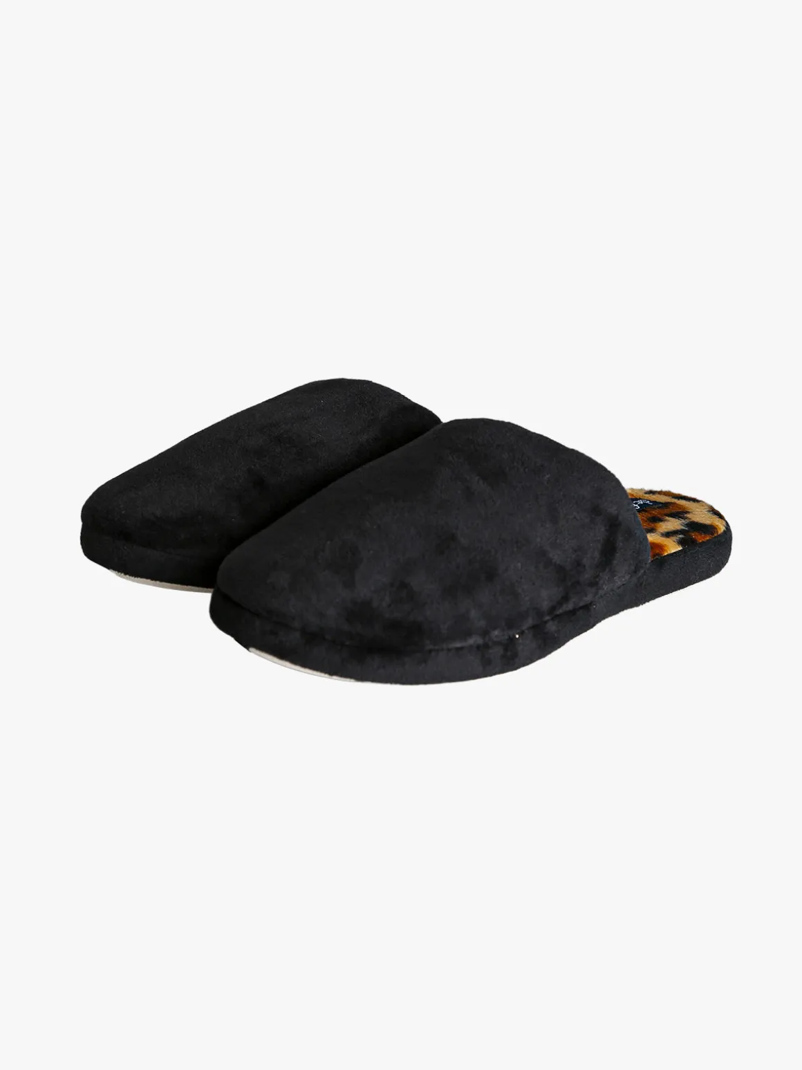 De Fonseca Pantofole donna invernali animalier - nero