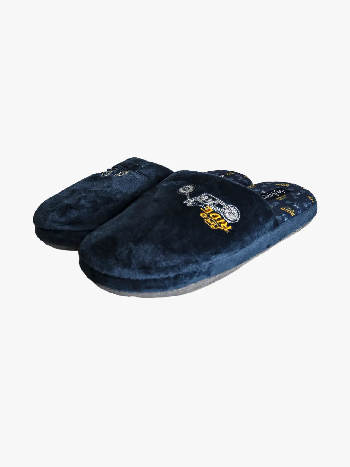 De Fonseca Pantofole donna invernali con stampe - blu scuro