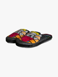 De Fonseca Pantofole donna invernali con stampe - nero