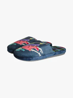 De Fonseca Pantofole invernali da uomo con stampe disegni - blu scuro
