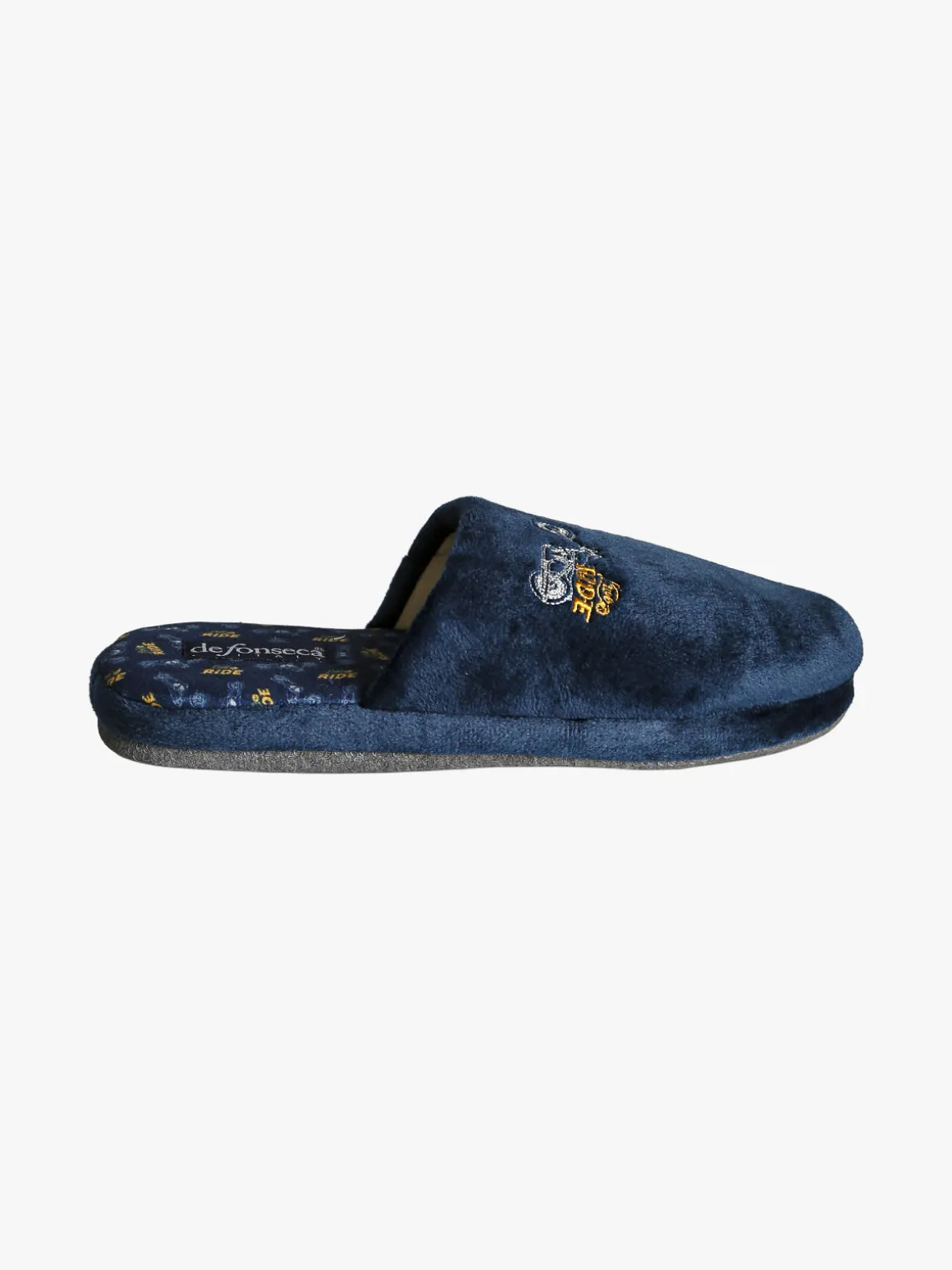 De Fonseca Pantofole invernali da uomo con stampe - blu scuro