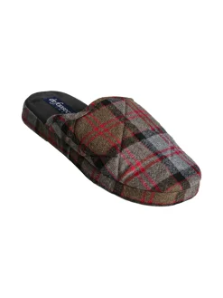 De Fonseca Pantofole uomo invernali a quadri - blu scuro