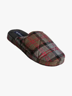 De Fonseca Pantofole uomo invernali a quadri - grigio