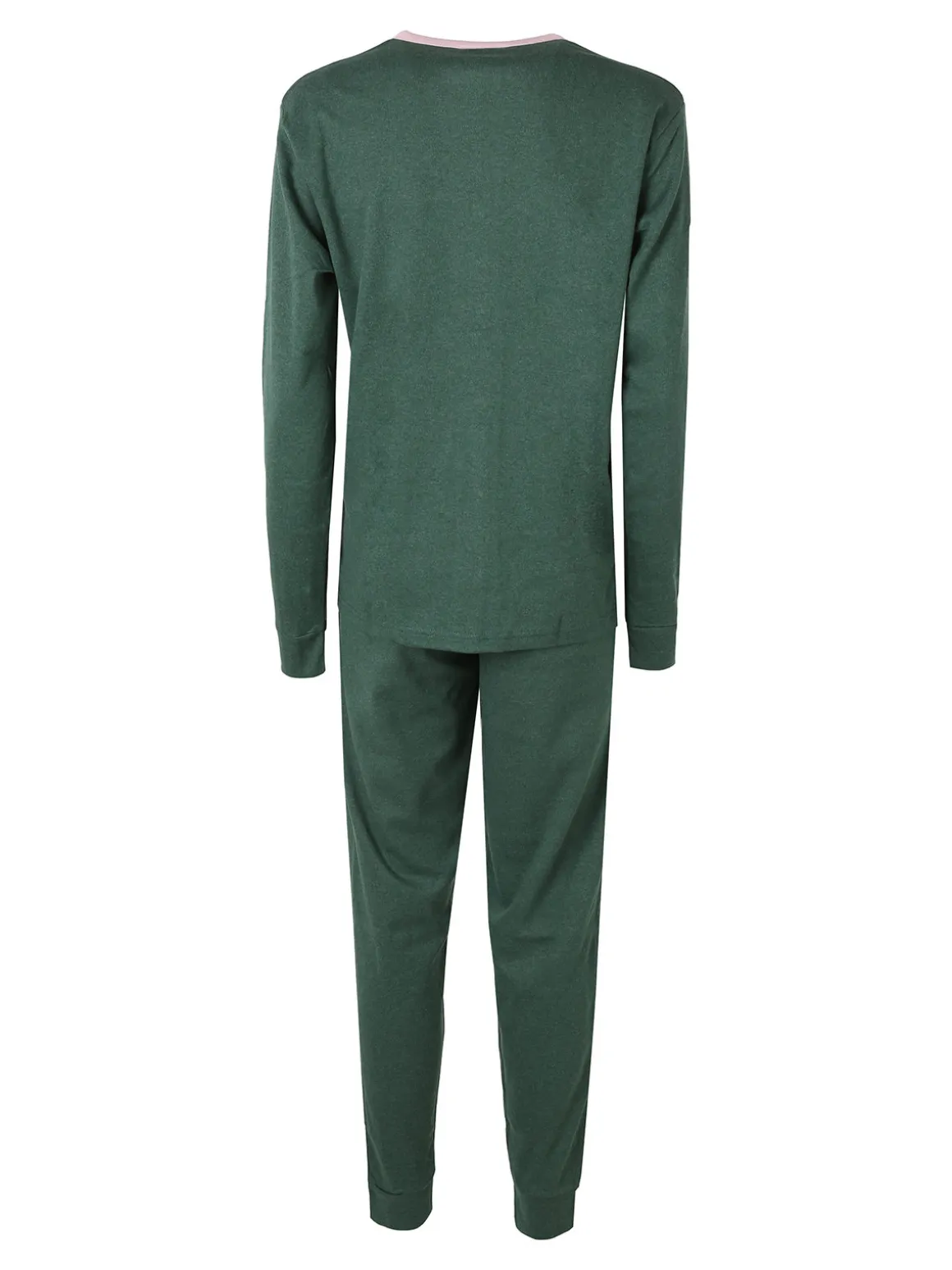 De Fonseca Pigiama donna in cotone con bottoni - verde