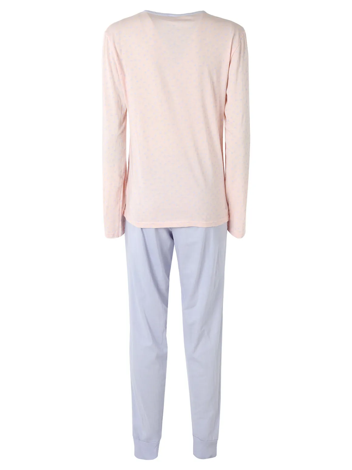 De Fonseca Pigiama lungo da donna in cotone con stampe - lilla