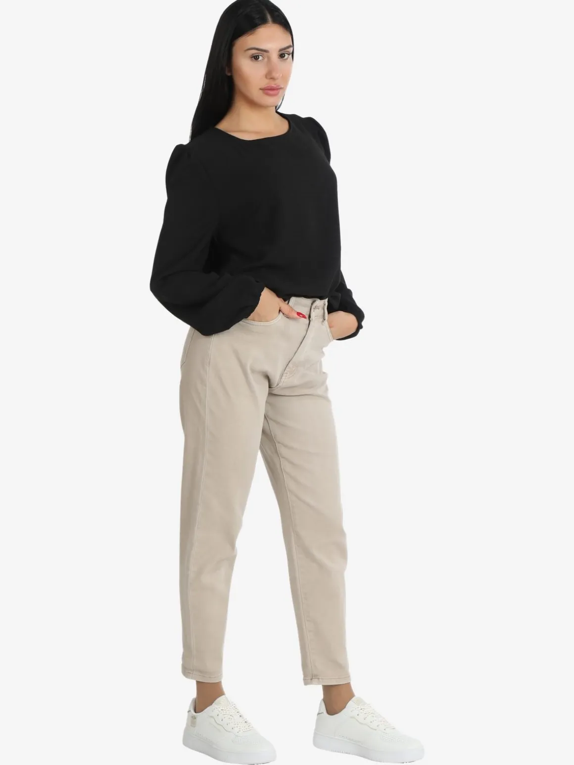 Deva Moda Blusa donna a maniche lunghe