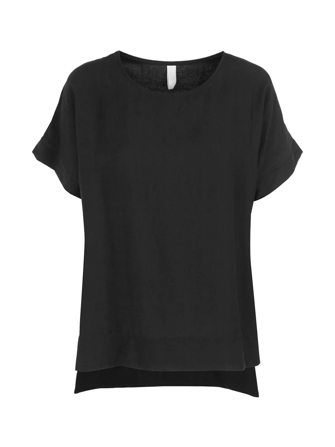 Deva Moda Maxi blusa da donna a maniche corte