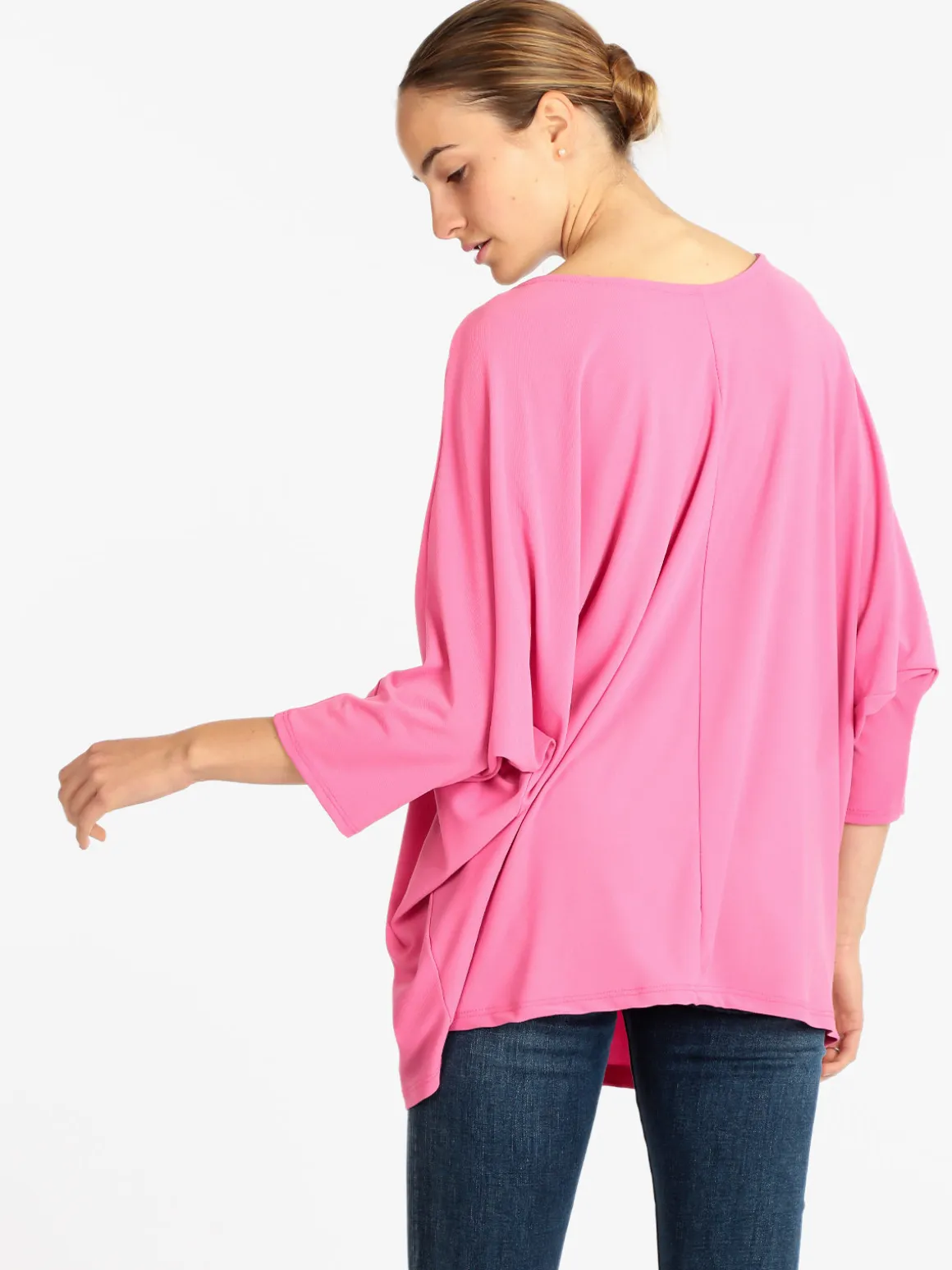 Deva Moda Maxi blusa donna con manica a pipistrello