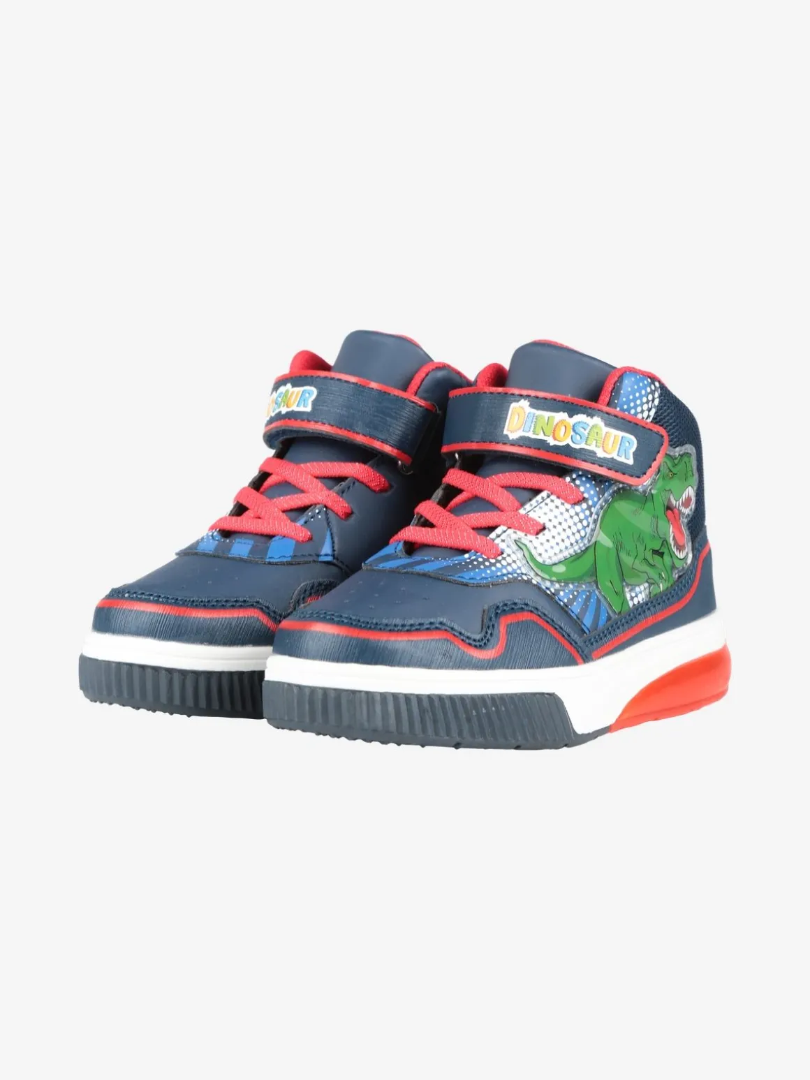 Dinosaur Sneakers alte da bambino con luci