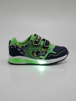 Dinosaur Sneakers da bambino con strappi e luci