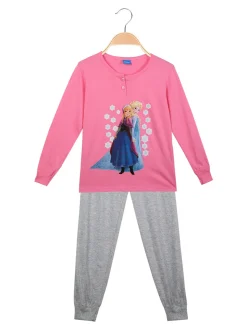 Disney Frozen Anna e Elsa pigiama lungo bambina in cotone
