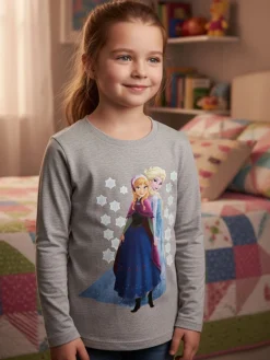 Disney Frozen Anna & Elsa maglietta girocollo bambina