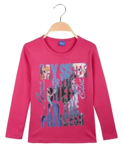 Disney Frozen Maglietta bimba Anna E Elsa in caldo cotone