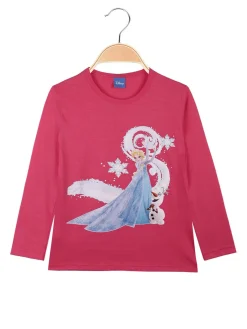Disney Frozen Maglietta Elsa da bambina a manica lunga