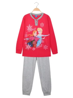 Disney Frozen Pigiama lungo da bambina in cotone Elsa e Anna