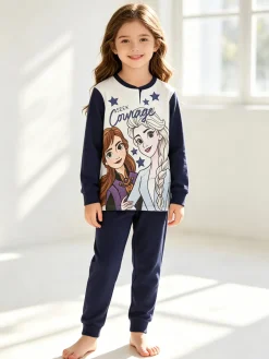 Disney Frozen Pigiama lungo da bambina in caldo cotone