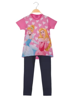 Disney Princess Completo corto da bambina con leggings