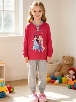 Disney Princess Pigiama lungo bambina in cotone