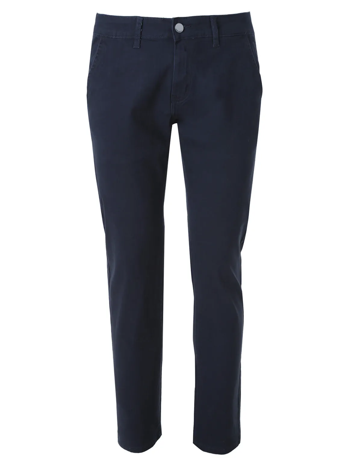 3-D Jeans Pantaloni da uomo slim fit in cotone taglie grandi - blu scuro