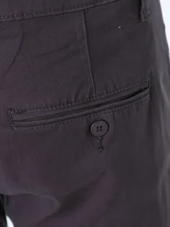 3-D Jeans Pantaloni da uomo slim fit in cotone taglie grandi - grigio scuro