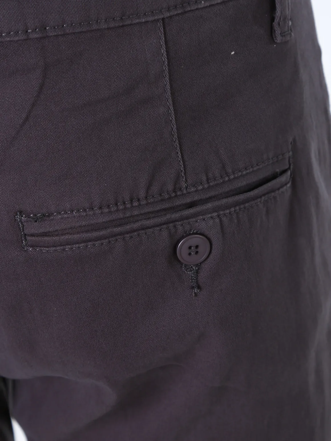 3-D Jeans Pantaloni da uomo slim fit in cotone taglie grandi - grigio scuro