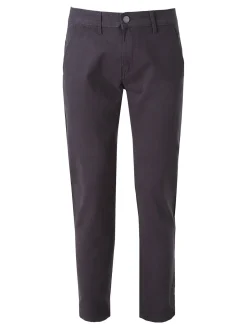 3-D Jeans Pantaloni da uomo slim fit in cotone taglie grandi - grigio scuro