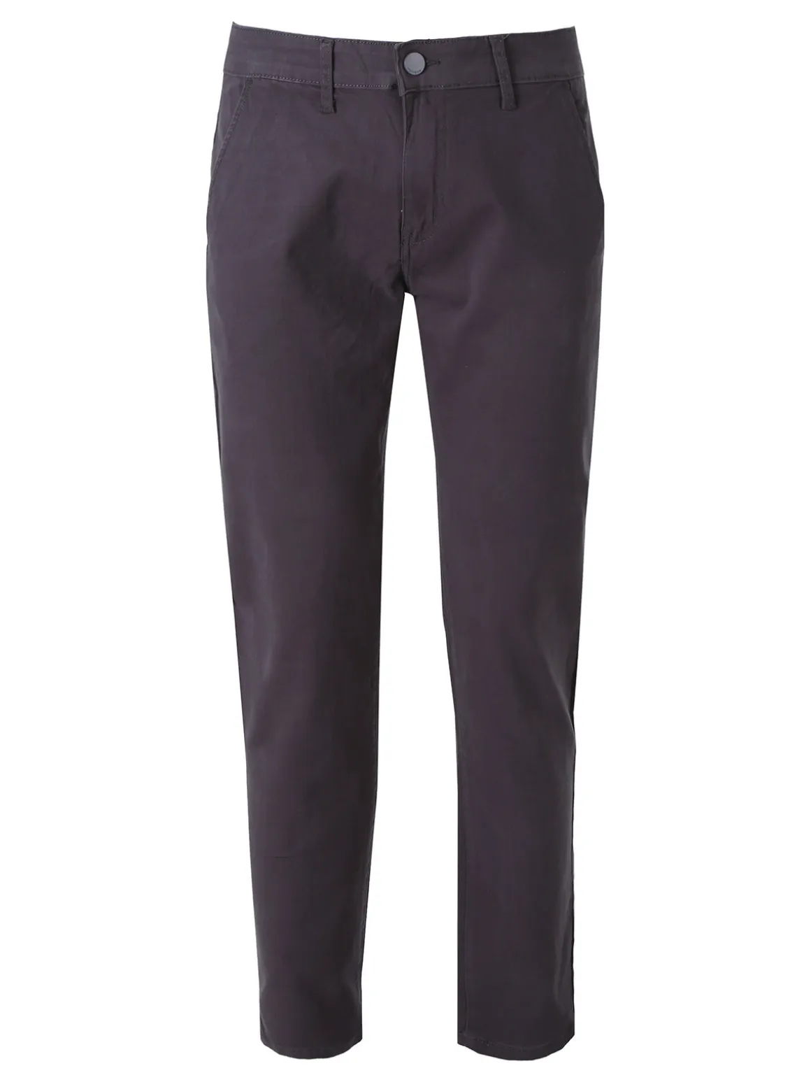 3-D Jeans Pantaloni da uomo slim fit in cotone taglie grandi - grigio scuro