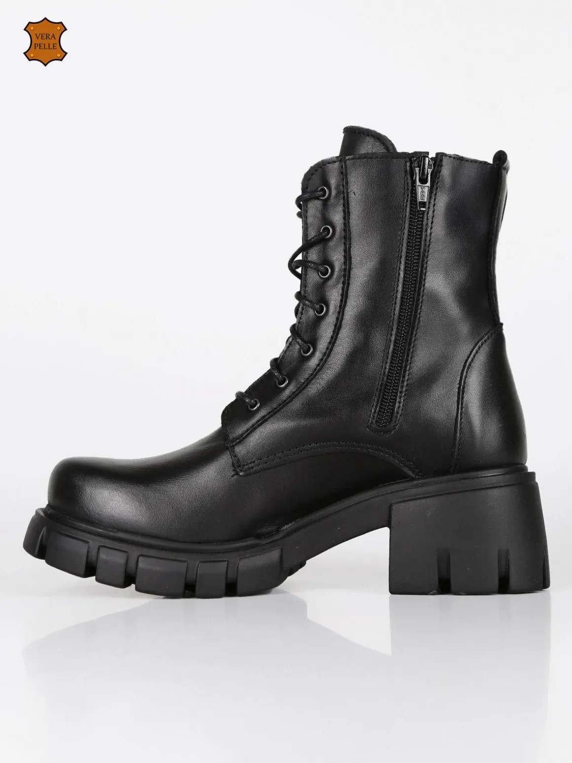 Dolce Moda Anfibi in pelle con tacco