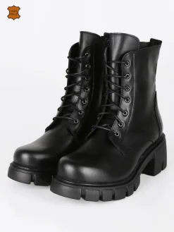 Dolce Moda Anfibi in pelle con tacco
