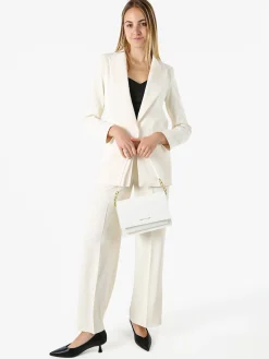 Doremi Completo elegante da donna con giacca e pantaloni - panna