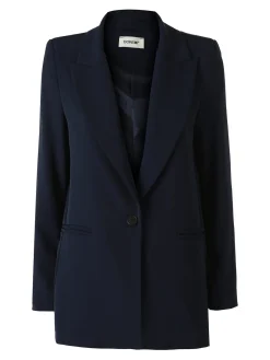 Doremi Completo elegante da donna con giacca e pantaloni - blu scuro