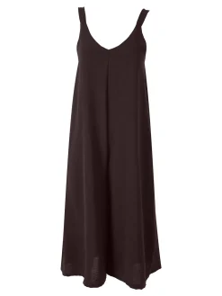 Doremi Tuta jumpsuite da donna a spalla stretta con scollo a V - moro