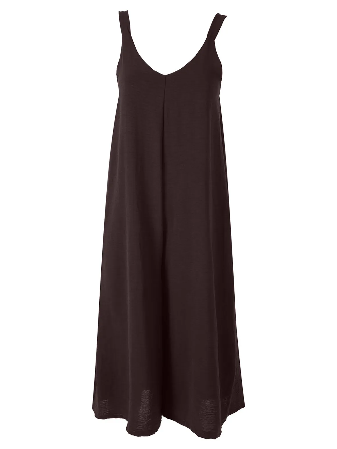 Doremi Tuta jumpsuite da donna a spalla stretta con scollo a V - moro