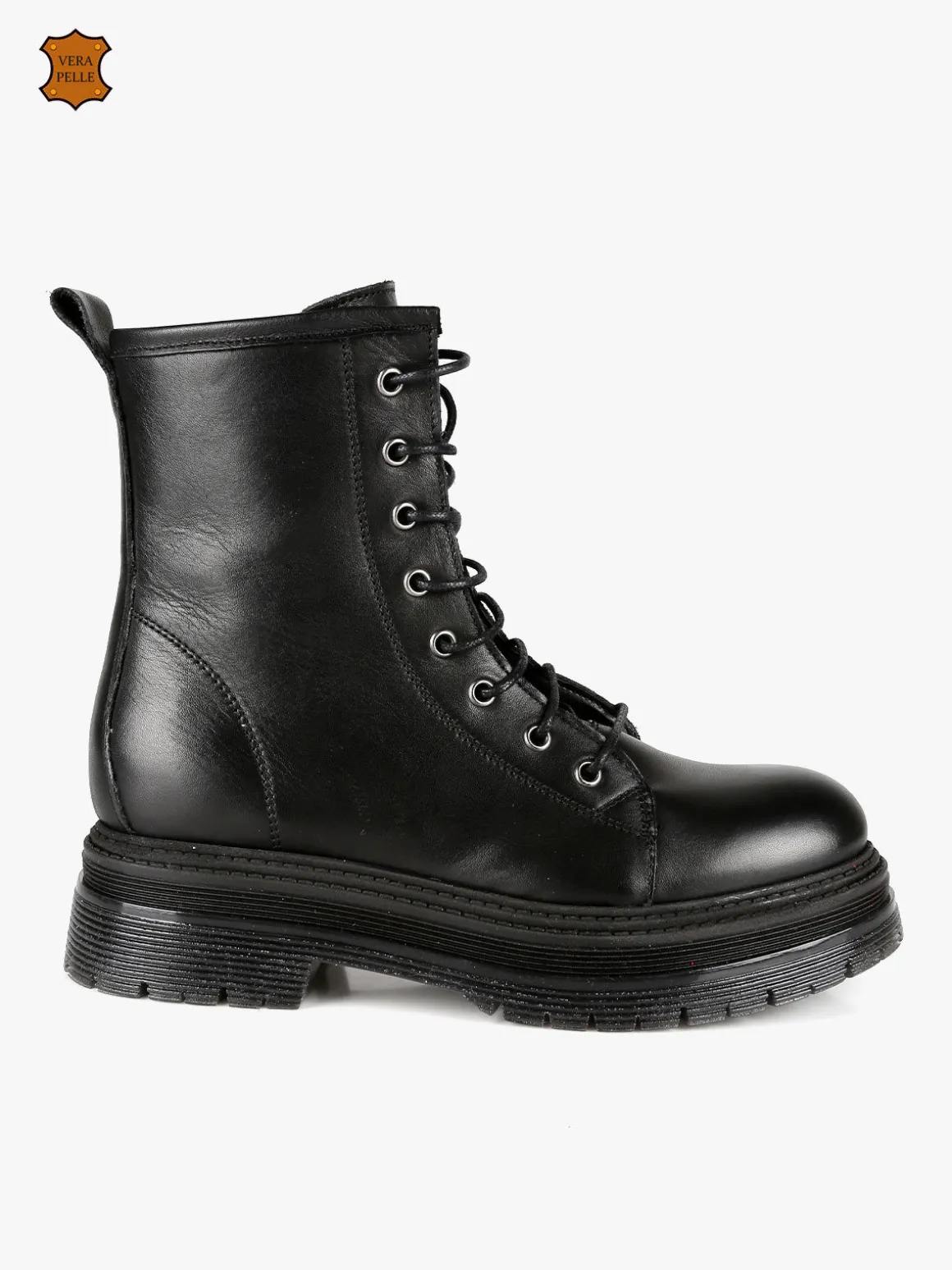 Eclipse Anfibi in pelle donna con plateau