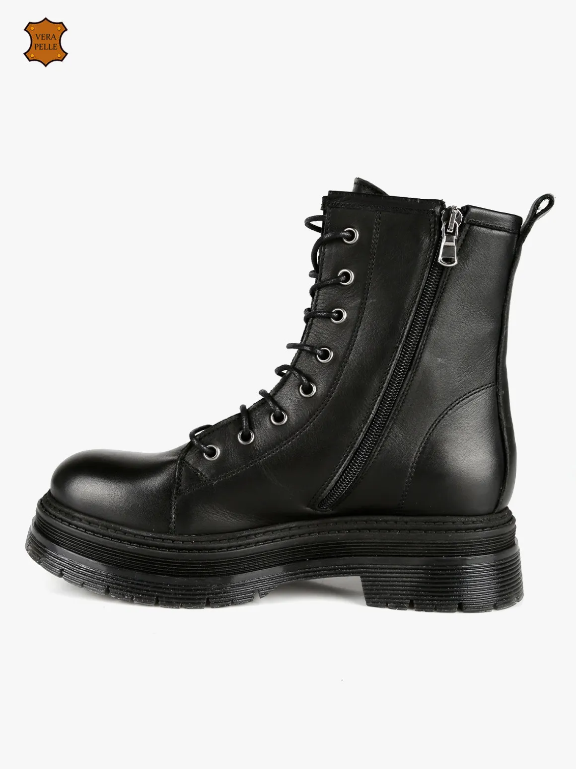 Eclipse Anfibi in pelle donna con plateau