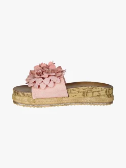 Econfort Ciabatte donna con fiore e platform - rosa