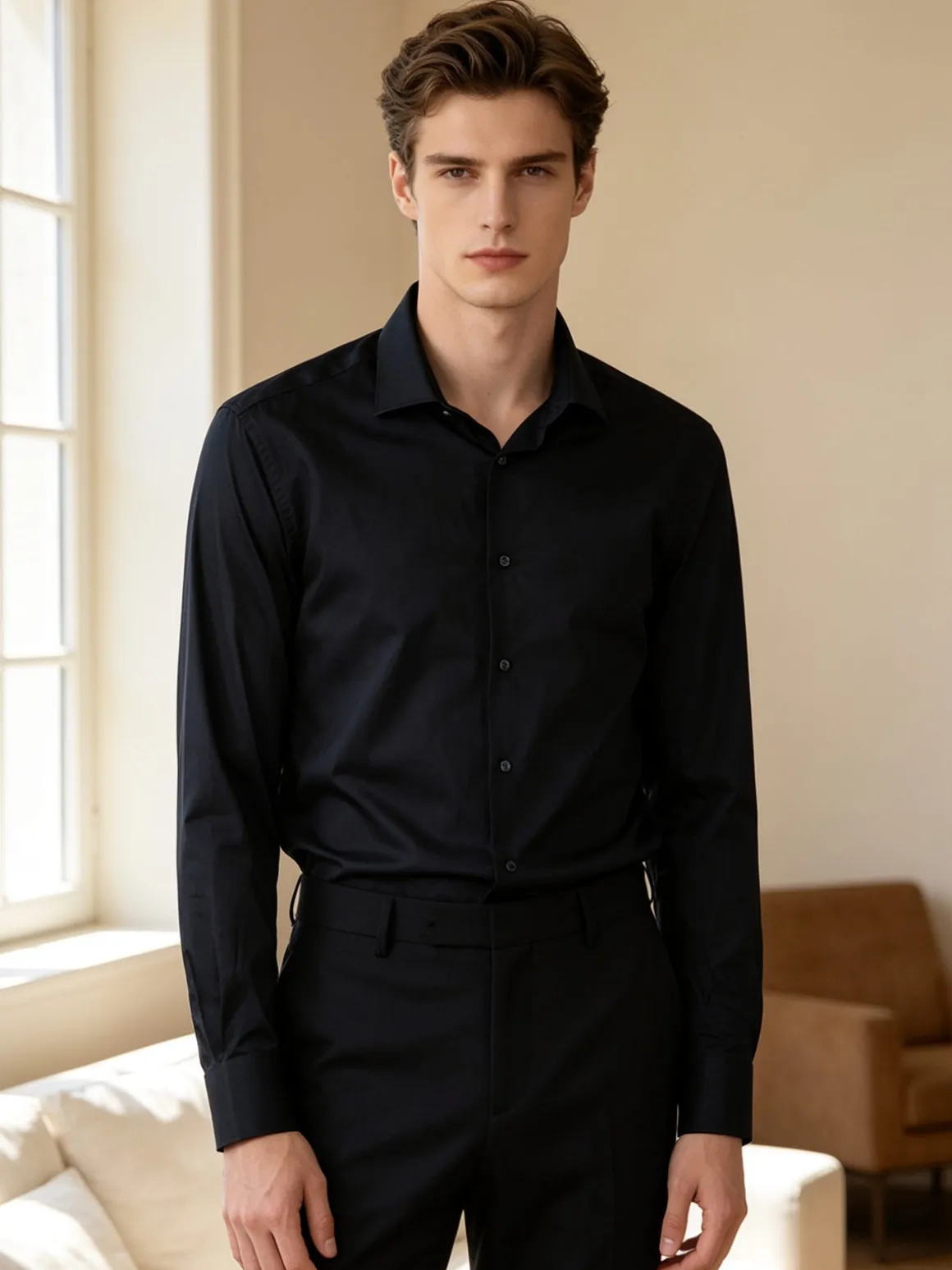Edoardo Borghese Camicia da uomo regular fit