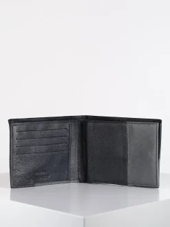 Egon Furstenberg Portafoglio in pelle con porta assegni blu/grigio