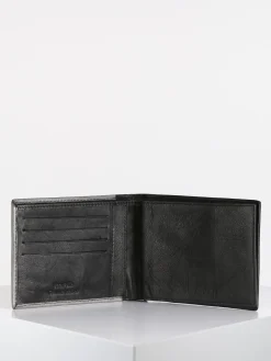 Egon Furstenberg Portafoglio uomo in pelle nero
