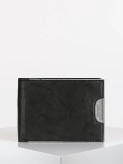 Egon Furstenberg Portafoglio uomo in pelle nero