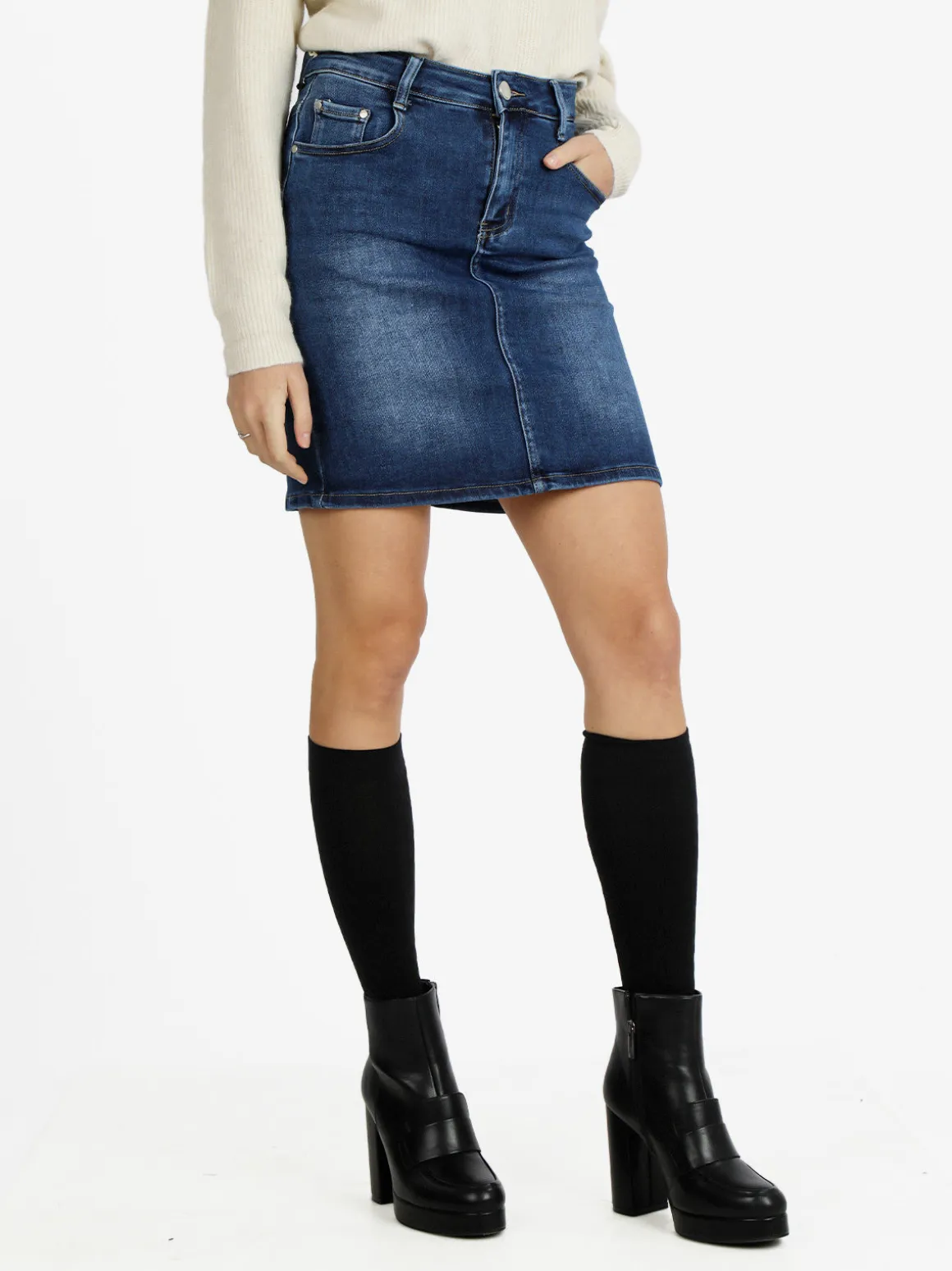 Eilous Jeans Gonna in jeans da donna