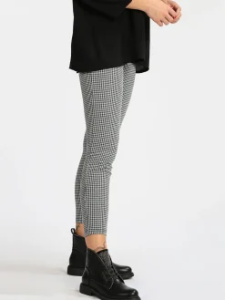 Eletta Leggings donna in pied de poule