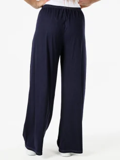 Eletta Pantaloni a palazzo da donna con coulisse - blu scuro